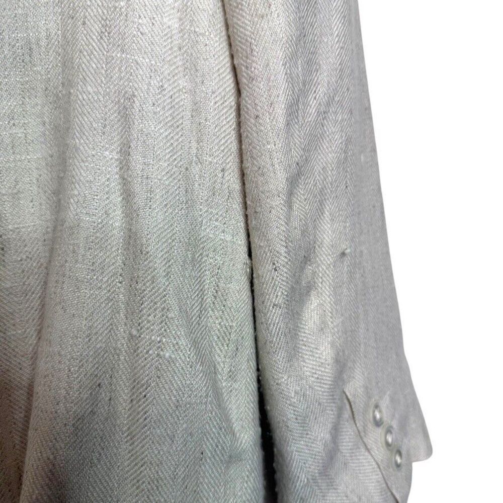 Vintage The Villager Blazer Women 10 Cream Pockets Button Union Made in The USA - Picture 6 of 9